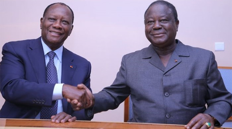 Rencontre entre Alassane Ouattara et Konan Bédié pour une paix des braves