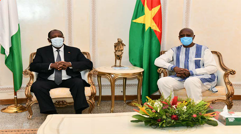 le chef de l’Etat Alassane Ouattara prend part à l’investiture de son homologue burkinabè