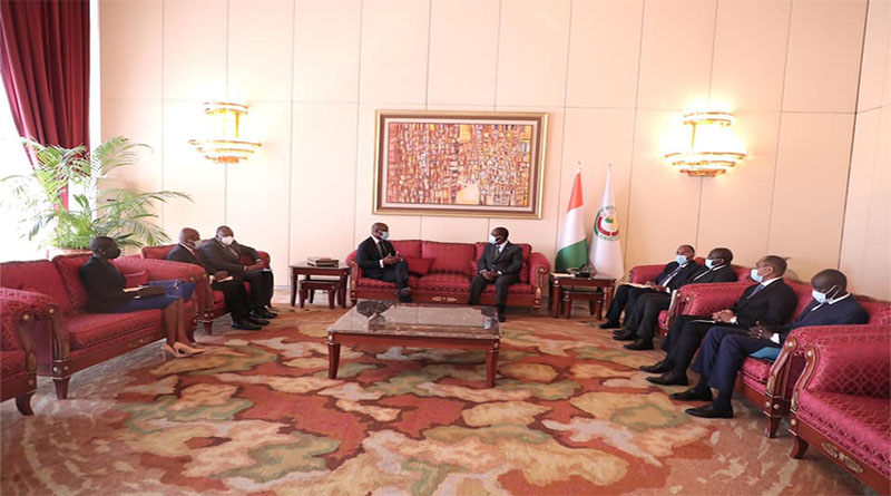 Entretien du chef de l’Etat Alassane Ouattara avec le nouveau président de la BOAD