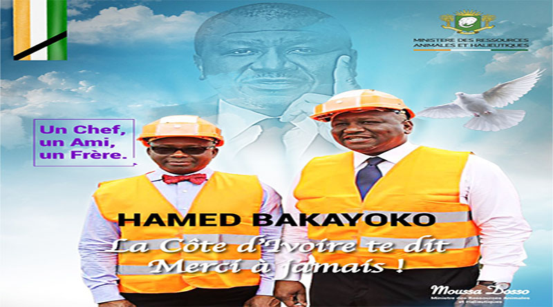 le ministre Dosso Moussa rend hommage au défunt Premier Ministre Hamed Bakayoko