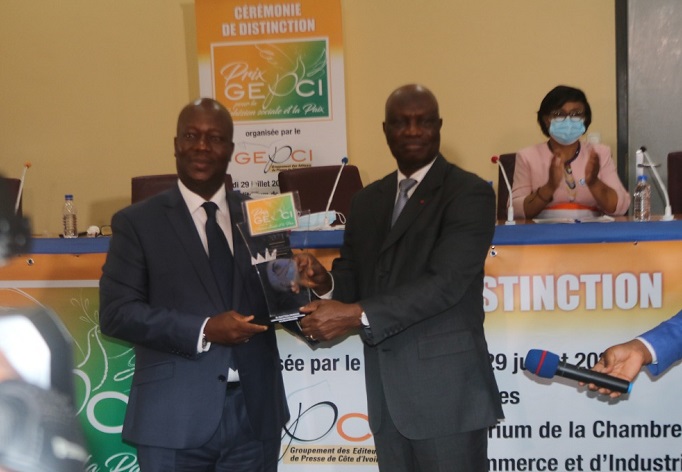 1ère édition du prix Gepci pour la cohésion sociale et la paix : Ouattara Dramane dit « O.D », lauréat.