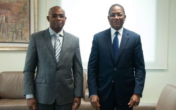 Secteur de l’immobilier/Le Ministre Bruno Koné reçoit et encourage Arnaud Essoh, DG de Victoire Immobilier