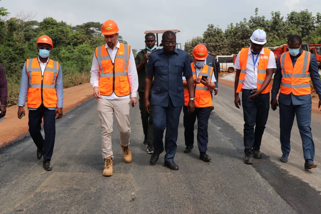Renforcement de la route de l’Est/Amédé Kouakou satisfait de l’avancée des travaux