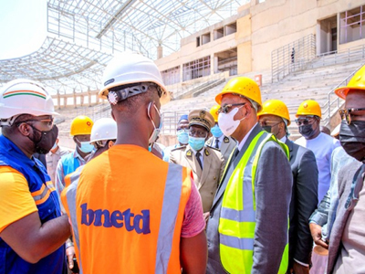 CAN 2023-En visite sur le chantier du stade de Korhogo/Patrick Achi : « Cette CAN 2023 sera une fête extraordinaire »