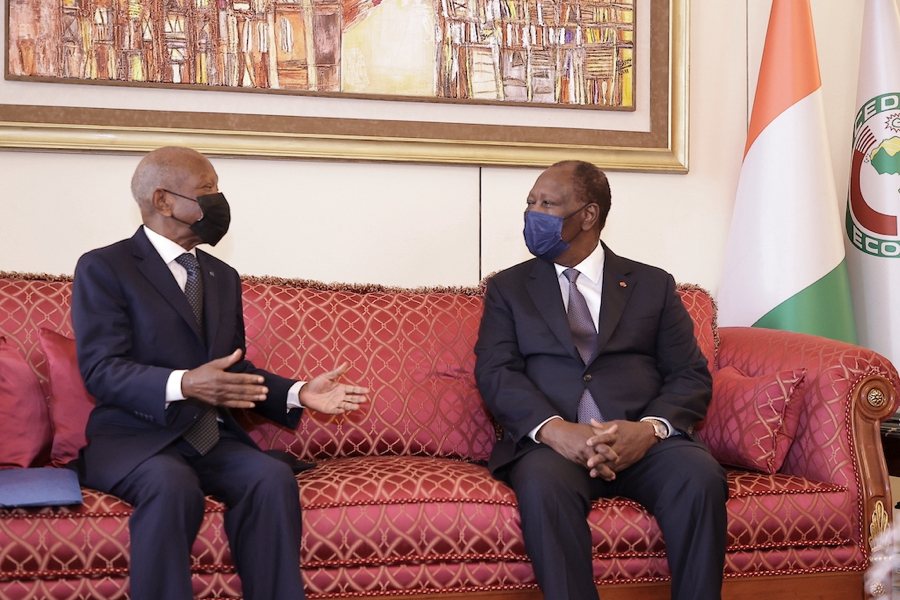 Audience du chef de l’Etat/Ouattara a échangé avec l’ancien secrétaire Exécutif du Conseil de l’Entente hier