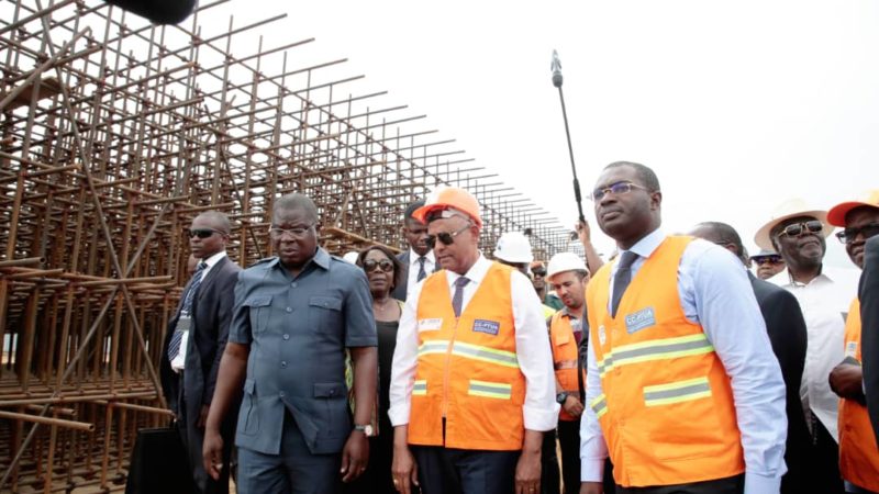 En visite sur les chantiers  du 4ème pont, axe Dabou, Ndotre-Ebimpé/Patrick Achi : « Nous sommes confiants que les travaux s’achèveront dans les délais »