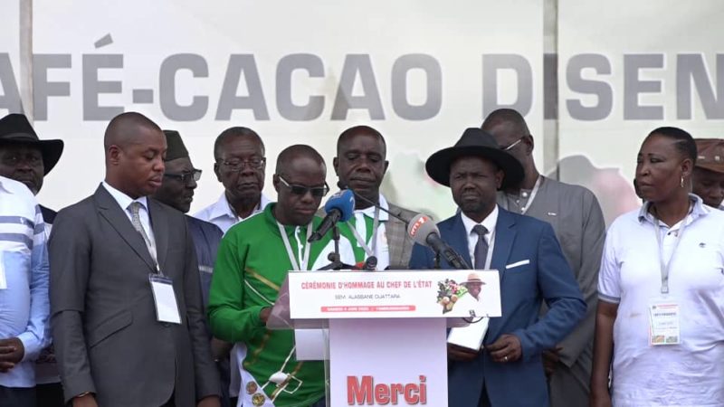 Yamoussoukro-Filière Café-cacao/Plus de 40 000 producteurs  célèbrent Ouattara