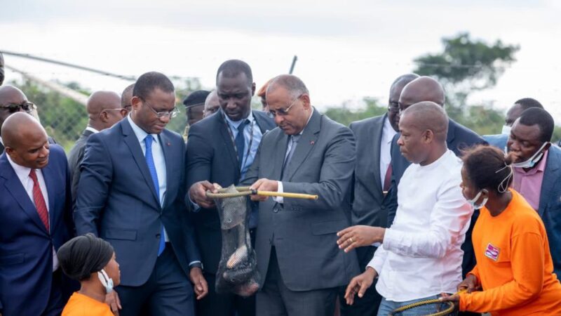 Bouaké-Production  halieutique/Le premier ministre Patrick ACHI a lancé officiellement le PSTACI hier.