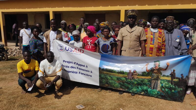 Poro-Kanoroba-Projet d’accès des femmes à la propriété foncière/ Femmes, chefferie traditionnelle, jeunes de 27 villages du Kafigue sensibilisés