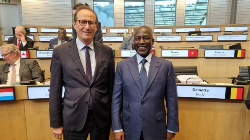 Le président Adama Bictogo participe à Bruxelles à la réunion du Bureau de l’Assemblée Parlementaire de la Francophonie