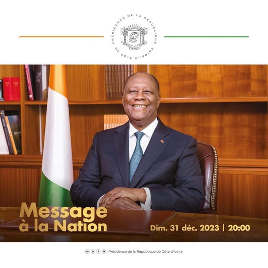 Message à la nation : les grands projets du président Alassane Ouattara pour la Côte d’Ivoire