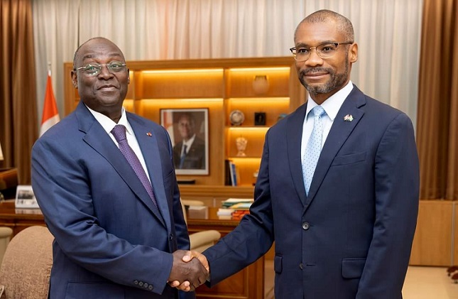 Le vice-Président de la République a eu un entretien avec l’ambassadeur du canada en côte d’ivoire